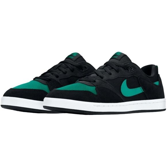 Men's Size's Nike Alleyoop SB Skateboarding Shoes Black Green White CJ0882-007 - Picture 1 of 7